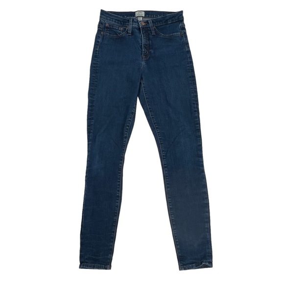 Crew 9” High Rise Toothpick Skinny Jeans Size 29 Tall Women's